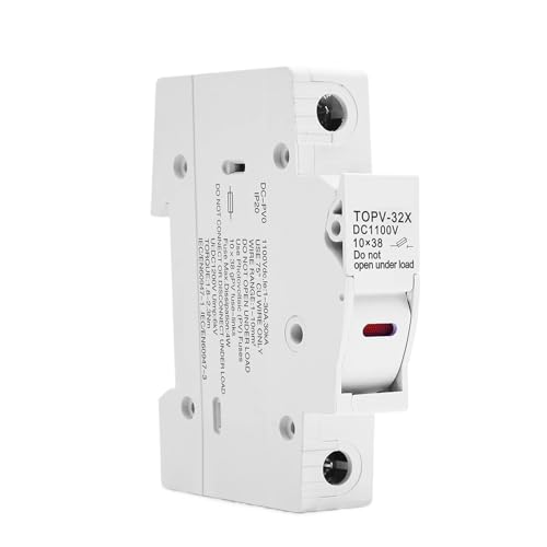 Porte-fusible solaire PV 1P 1100V pour cartouche 10x38mm gPv avec voyant LED