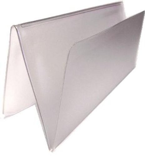 WINGS Craft & Fundraising Supply Checkbook Vinyl Protectors/Dividers for Leather & Hand Crafted Covers (Set of 2)