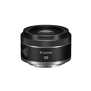 Canon RF 50mm F1.8 STM Objektiv | Kompakt und leicht, hohe Lichtstärke von 1:1,8, kompatibel mit Allen Canon Kameras der EOS R Serie Schwarz