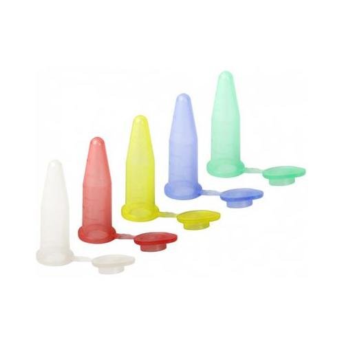 5045-3 Thin-Wall Micro Reaction Tube with Attached Cap, Virgin Polypropylene, Yellow (Pack of 12000)