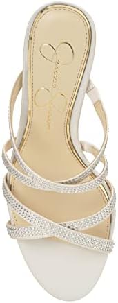 Jessica Simpson Women's Chanter High Heel Sandal Heeled, White, 8 | Image 4