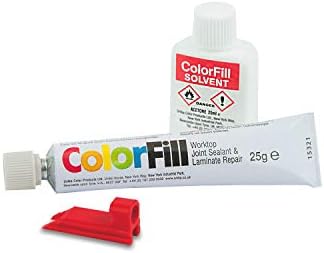 ColorFill Worktop Joint Sealant/Repairer and Solvent - Mid Oak (CF056)