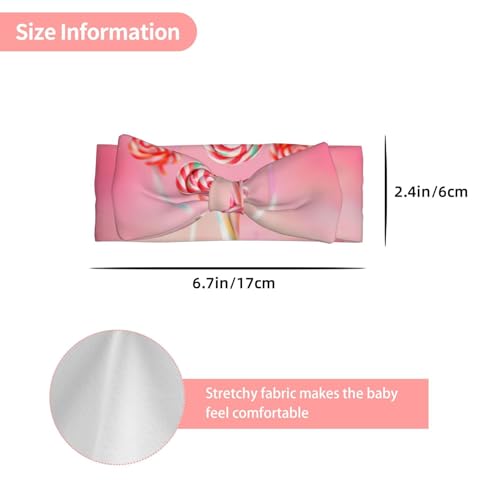 Colorful lollipop Baby Bow Headband. Comfortable baby headband, suitable for daily wear and photo props.3
