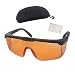 mozeeda UV Light Safety Glasses Protection,UVC 400 Blue Light Blocking Protective Glasses Goggles,Ansi Z87 Adjustable Temples Eyewear, Shaded Shatterproof Scratch Resistant Safe Sunglasses with Case