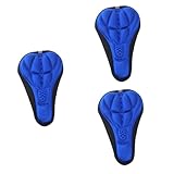 SKISUNO 3 Stücke Memory Bike Sattel Sitzbezug Komfortable 3D Memory Foam Nicht...
