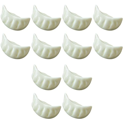 Ceramic Chopstick Holder Rest 12Pcs Ceramic Dumplings Chopsticks Rest Holders, Chopstick Rest Spoon Fork Stand Holder (Dumpling appearance) Porcelain Chopsticks Rest