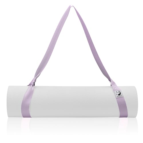 Slim Panda Cinghia Tappetino Yoga in 100% Cotone, Cinghia Stretching Gambe, Porta tappetino yoga regolabile(Tappetino Yoga Non Incluso)