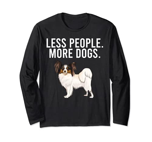 Less People More Dogs Soft Coated Wheaten Terrier Funny Long Sleeve T-Shirt, Black