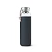 Price comparison product image Black+Blum Glass Leak-Proof, Lightweight Travel Water Bottle with Protective Sleeve, Slate, 600ml / 20fl oz