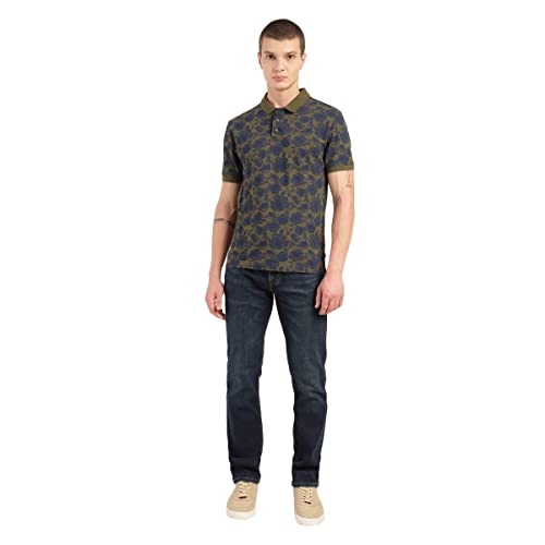 Image of Levi's Men Cotton Regular Fit Printed Polo T-Shirt