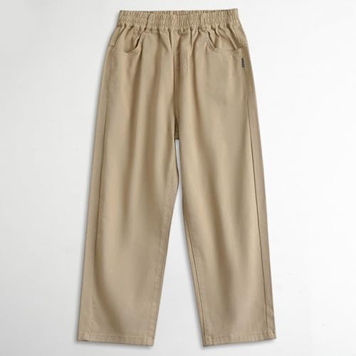 Girls Boys' Stretch School Pants Pull-On Twill Uniform Pants Comfort Stretch Jogger Chino Fabric with Elastic Waist3
