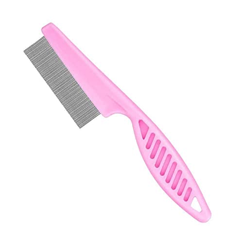 Mult-color Pet pettine a denti stretti pidocchi pulci spazzola piatta Cootie Delousing Rid O7R8 Cani a denti stretti per gatti pettini forfora Pettine per animali domestici toelettatura per cani