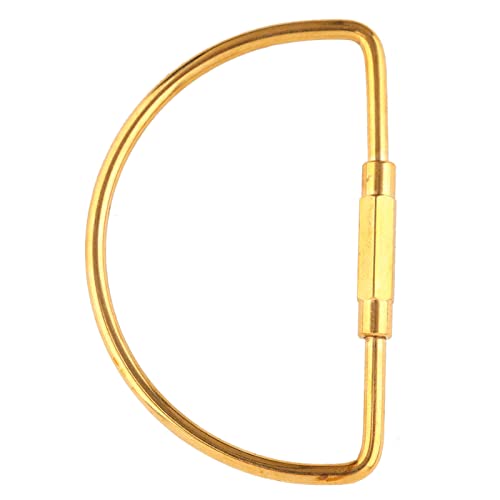 Keychains Clip Hooks Lock Ring Clip Tool Hook Portable Lightweight Brass Oval Ring Clip Hook Keychain Key Chain Key Ring Accessories 3 Shape Keychains Optional(Semicircle)
