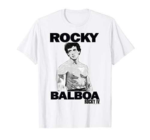 Rocky 3 Rocky Balboa Logo Sketch Portrait T-Shirt