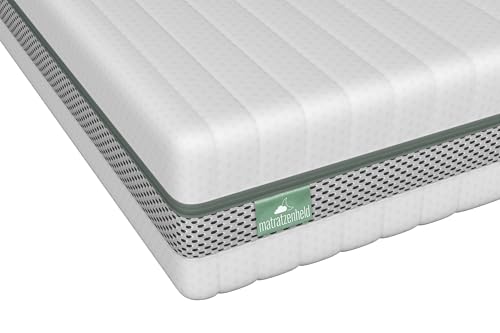 Matratzenheld Balance Duo Kaltschaummatratze | Ergonomische 7-Zonen Matratze aus Kaltschaum | 2in1 H2 & H3 | Öko-Tex Zertifiziert | Hypoallergen &...
