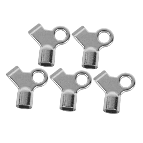 LOLIPPYY 5 pièces Lot Clés de Purge Radiateur avec Trou Carré Outil Pratique pour Ventilation Rapide et Entretien Chauffage Central