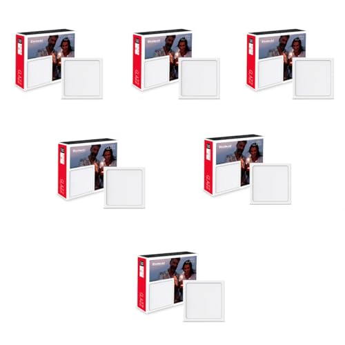 Image of Goldmedal Glazz 12W Square Ceiling Light| Recessed LED Downlight for False Ceiling |Cut Out :6.02 Inch |Downlight for Home,Hall,Room,Kitchen,Office,Shop|Cool Daylight (6500K), Pack of 6