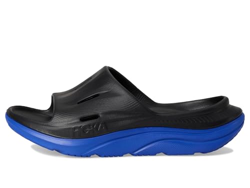 Hoka Unisex Ora Recovery Slide 15 Sandals, Black/Ultramarine, 3 US Men4