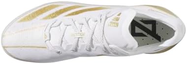 adidas Tênis masculino Adizero 13.0, Branco/dourado metálico