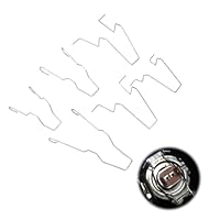 6 Stück Halteklammer Scheinwerfer Halteclip Halter Auto Scheinwerferlampen Haltefeder Clip Scheinwerfer Klemme für H1,H3,H4,H7 Glühbirne Kfz Scheinwerfer Clip Ersatzteil, Universelle Federklammern