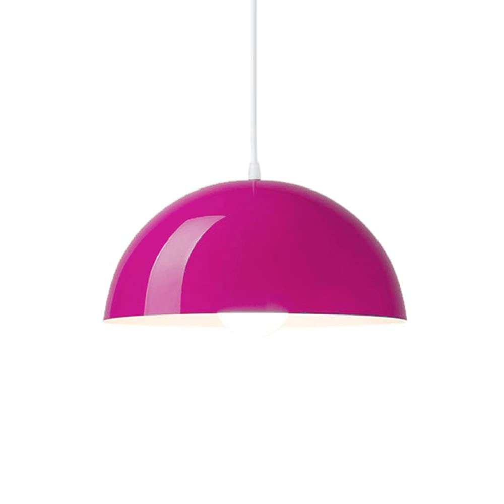Luminaire suspendu de plafond moderne avec abat-jour industriel en métal multicolore