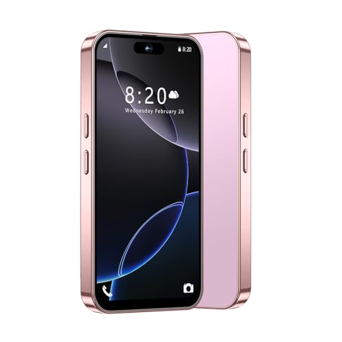 PrzSay mini Smartphone for Kids with 4.0 inch Small HD Screen, 3GB RAM+32GB ROM,4G Dual SIM,Android 10.0,WiFi,Bluetooth,FM,GPS Pocket Phone (Pink)