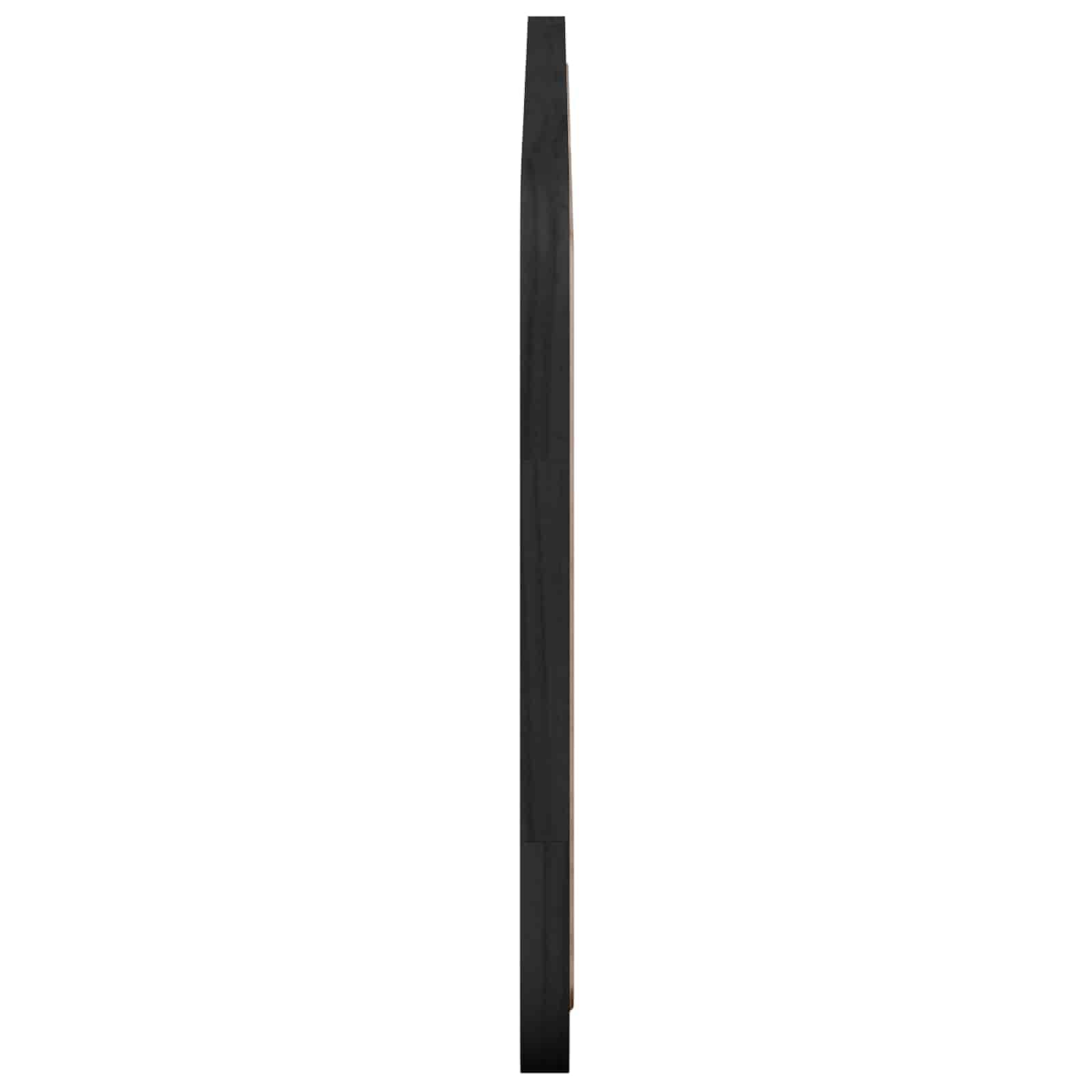 Cabecero de cama de madera maciza de pino negro, 120 x 55 x 3 cm, mimbre trenzado, cabecero de cama duradero para dormitorio, marco de cama
