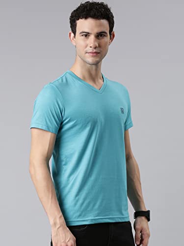 Image of F A S O Mens Organic Cotton V-Neck T-Shirt