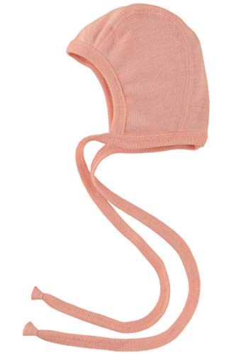 ENGEL Merino Wool Silk Baby Newborn Organic hat (74/80, Salmon)