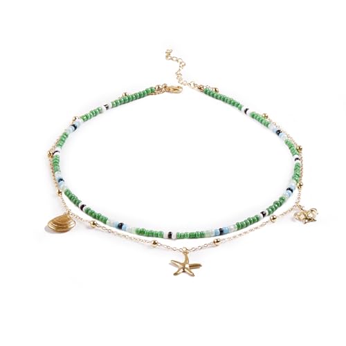 Collier ras du cou perles multicouches fini les accumulations emmêlées look boho réussi