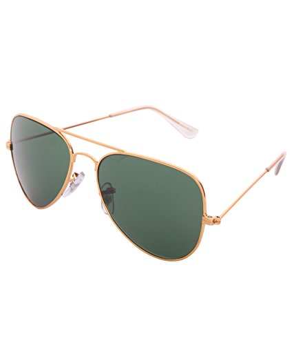 Buy Gansta GN3020 Sophisticated Black Aviator Sunglasses with Glass Lens at  Amazon.in
