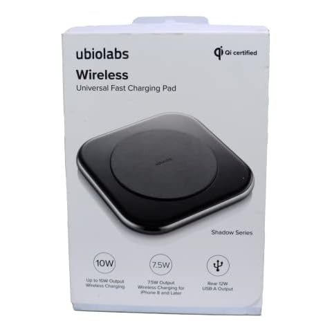 Ubiolabs Shadow Series Wireless Charger for Wireless Charging Devices - Black Cover