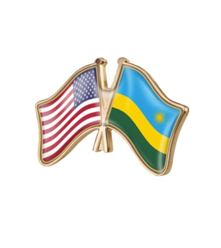 Image of World Most Countries Single Pin Brooch Badge United States USA America and Other Countries Cross Friendship Pin Badge for Men Women