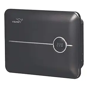 V-Guard Crystal 200 Prime for One LED/LCD Smart TV Upto 178 cm (Upto 70 inch) + Set Topbox + Home Theatre System/Gaming Console Or Photostat Machine(Working Range: 90-290V 6 A) Voltage Stabilizer, Black