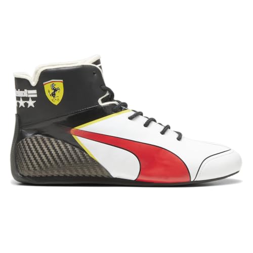 PUMA Mens Scuderia Ferrari Ja Speedcat Pro Lace Up Sneakers Shoes Casual - White