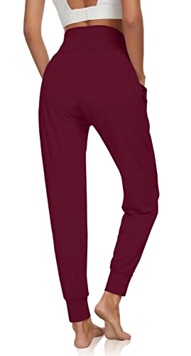 Image of UEU Women's Cozy Yoga Joggers Pants Loose Workout Sweatpants Comfy Lounge Pants with Pockets