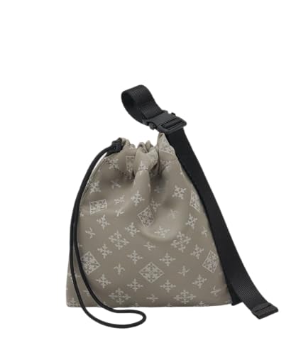 [ラシット] ナイロンジャガード巾着ポーチ S RUZ1061289A0002 Free ライトグレー