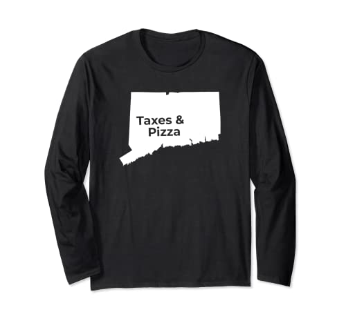 Camiseta Connecticut Taxes & Connecticut Pizza Manga Larga