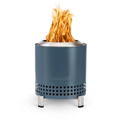 Solo Stove Mesa XL, 7 Inch Tabletop Fire Pit with Stand - Smokeless, Stainless Steel Fire Pit for Camping, Outdoor & Patio- Wood Burning or Pellet Fueled Portable Bonfire, 2.3lbs, Water