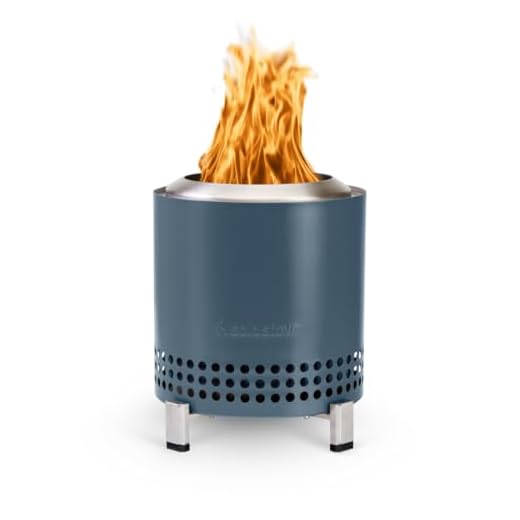 Solo Stove Mesa XL, 7 Inch Tabletop Fire Pit with Stand - Smokeless, Stainless Steel Fire Pit for Camping, Outdoor & Patio- Wood Burning or Pellet Fueled Portable Bonfire, 2.3lbs, Water