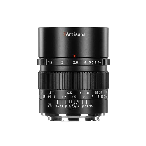 Amazon | 7Artisans 75mm F1.4 フルサイズ 単焦点レンズ マニュアル