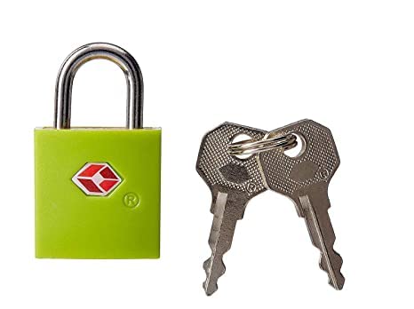 SHB Non-Combination Key Opening Trolley Luggage Zipper Padlock Lock Metal TSA Key Lock (Green)-image-29