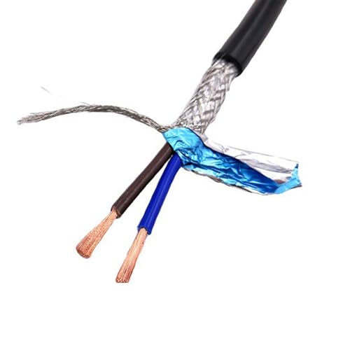Outdoor Extension 26AWG UL2464 Signal Wire 5 Meters 24AWG Pure Copper Control Cable 22AWG Shielded Wire 2/3/4/5/6/7/8 Core Shielded Cable Solar sheathed(2 Core 24AWG 5Meter)
