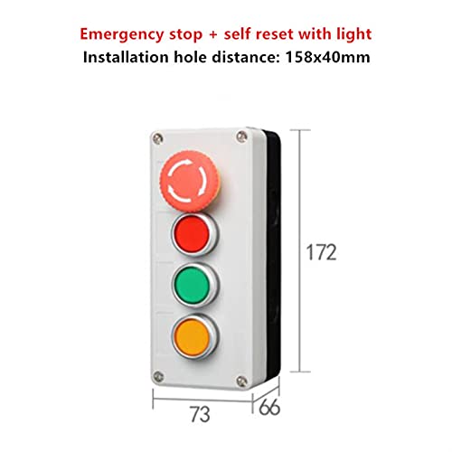 Boîtier de commande 220V avec arrêt d'urgence pour machines - 3