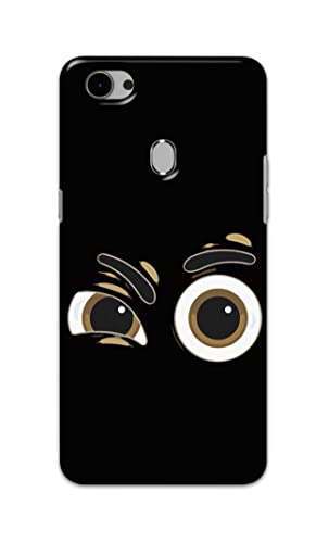 Image of PRINTFIDAA Funky Expression of Cartoon Eyes Printed Designer Hard Back Case Cover for Oppo F7 -(RP) MVN1004