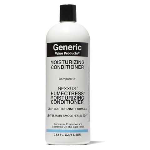 Generic Value Products Moisturizing Conditioner, Protects Against UV Rays, Restores Natural Bounce and Shine, Repairs Damage from Styling, For all Hair Types, 33.8 Oz Cover