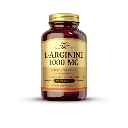 Solgar L-Arginina Comprimidos de 1000 mg, Envase de 90