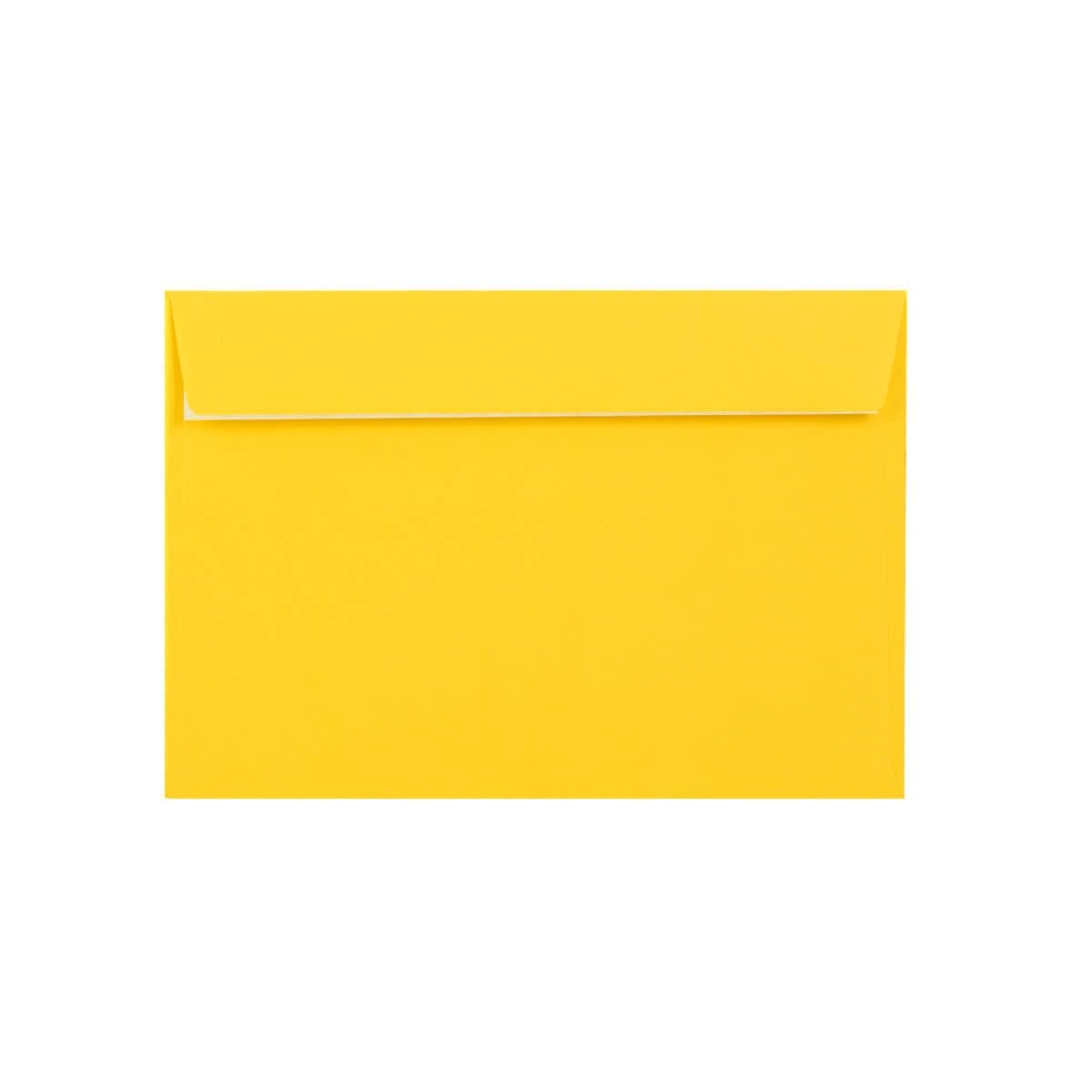 100 Mid Yellow C5 (to fit A5) Envelopes - 162mm x 229mm - Straight Wallet Flap Peel/Seal Yellow Coloured Envelopes - 120gsm Clariana Paper - to Fit A5 Inserts / A4 Folded