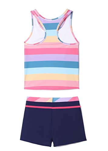 Image of Little Girls' Summer Swimwear Two Piece Boyshort Tankini Kids Swimsuit