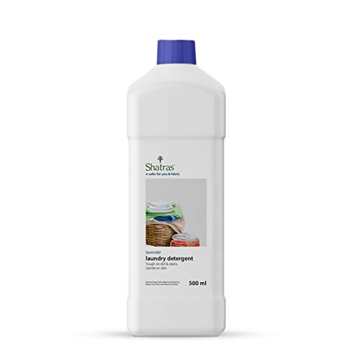 Image of Shatras Liquid Detergent 500 ml | Laundry Liquid for Fabric Care | Suitable for Top-Load and Front Load Machine and Hand Wash | Concentrated Laundry Detergent (500 ml)